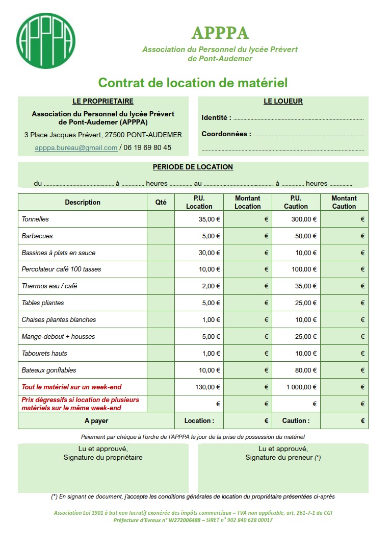 affiche contrat location affiche contrat location
