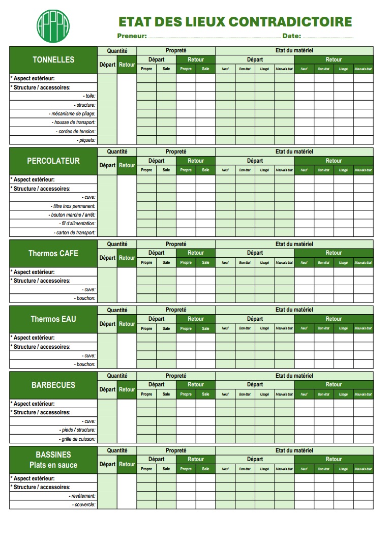 affiche etat des lieux affiche etat des lieux
