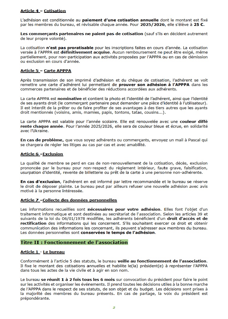 reglement interieur 2